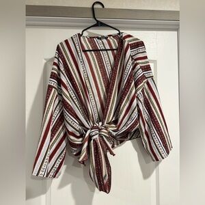 Wrap Around Shirt- SHEIN 2XL